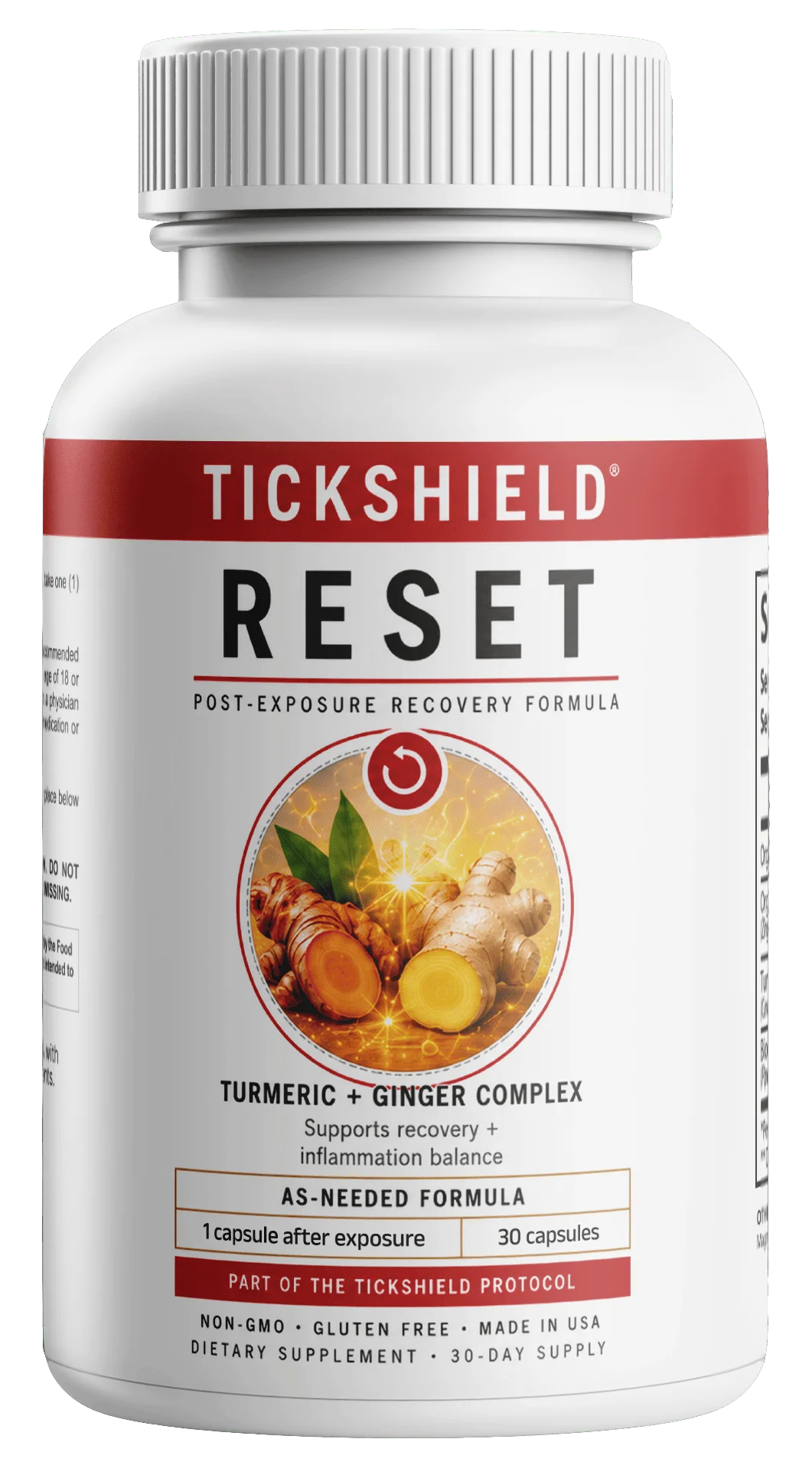 TickShield RESET herbal formula bottle